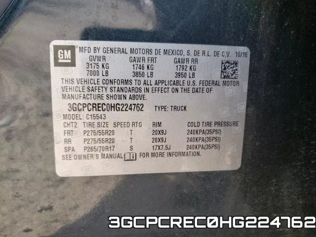 3GCPCREC0HG224762 фото 2
