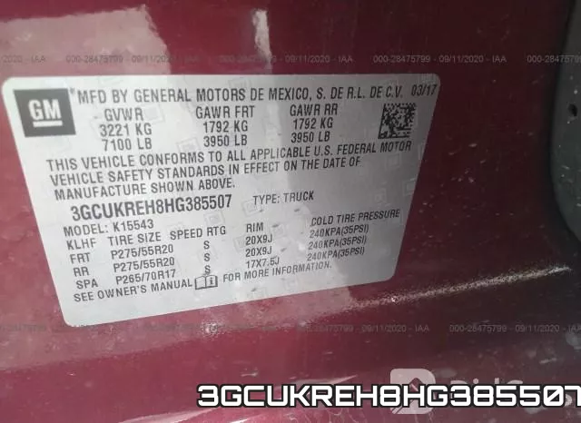 3GCUKREH8HG385507 фото 10