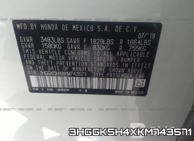 3HGGK5H4XKM743571 фото 8