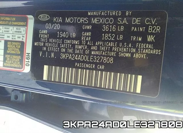 3KPA24AD0LE327808 фото 9