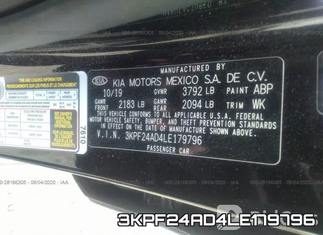 3KPF24AD4LE179796 фото 9