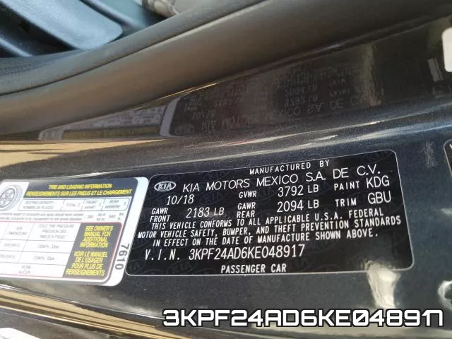 3KPF24AD6KE048917 фото 2