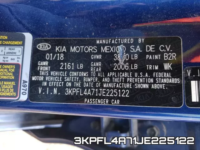 3KPFL4A71JE225122 фото 2
