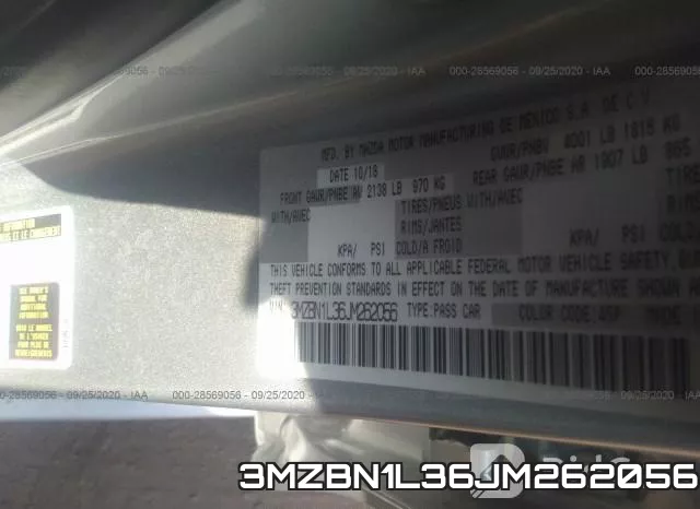 3MZBN1L36JM262056 фото 10