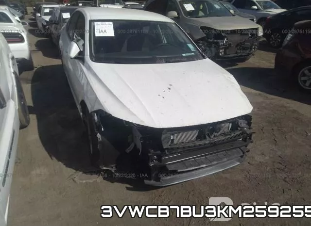 3VWCB7BU3KM259255 фото 7