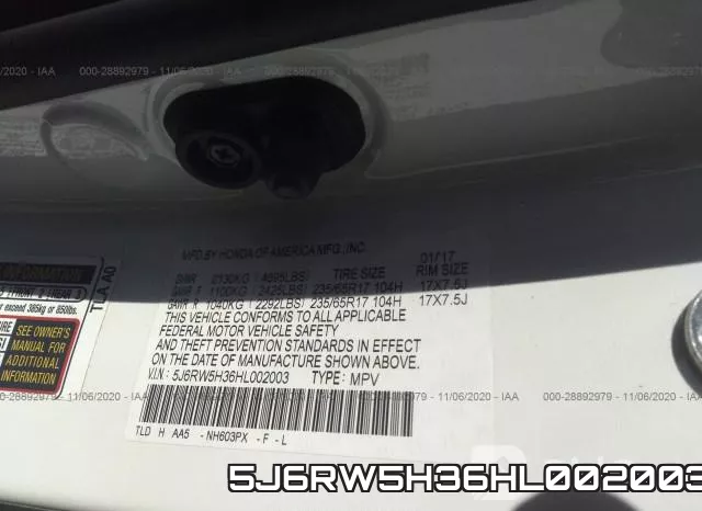 5J6RW5H36HL002003 фото 10