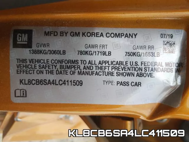 KL8CB6SA4LC411509 фото 2