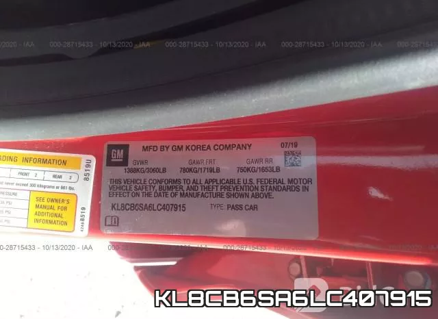 KL8CB6SA6LC407915 фото 10