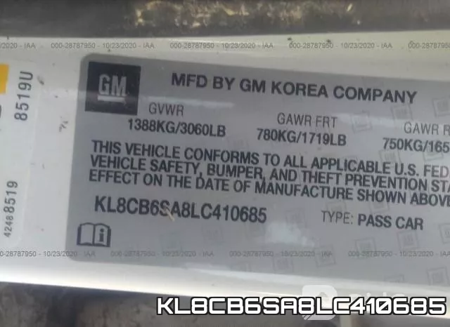 KL8CB6SA8LC410685 фото 8