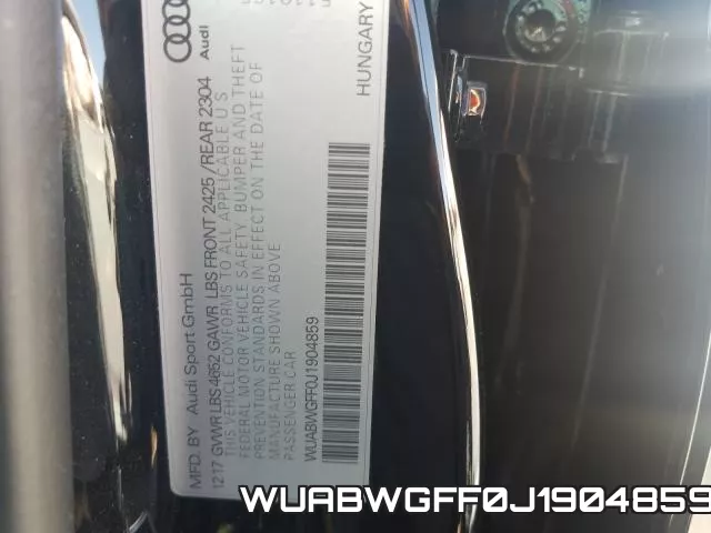 WUABWGFF0J1904859 фото 2