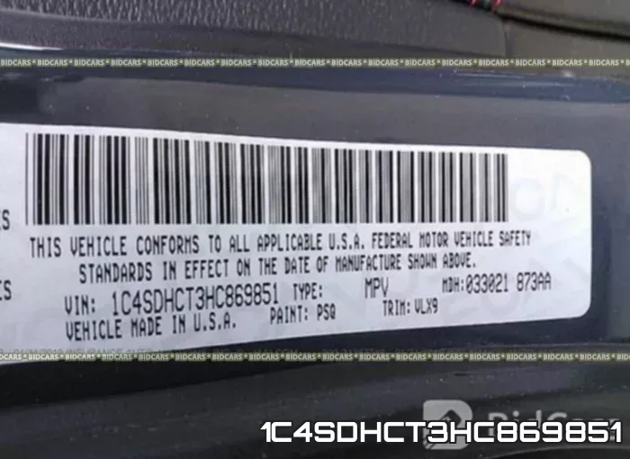 1C4SDHCT3HC869851 фото 10