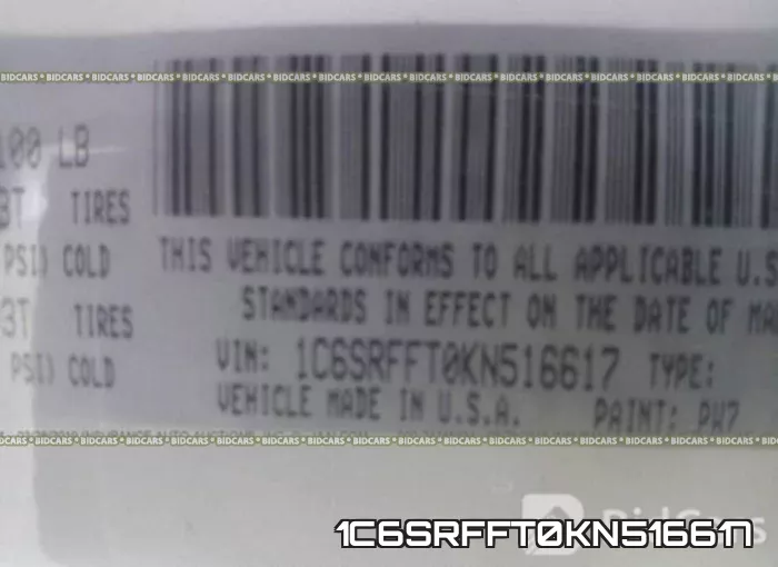 1C6SRFFT0KN516617 фото 10