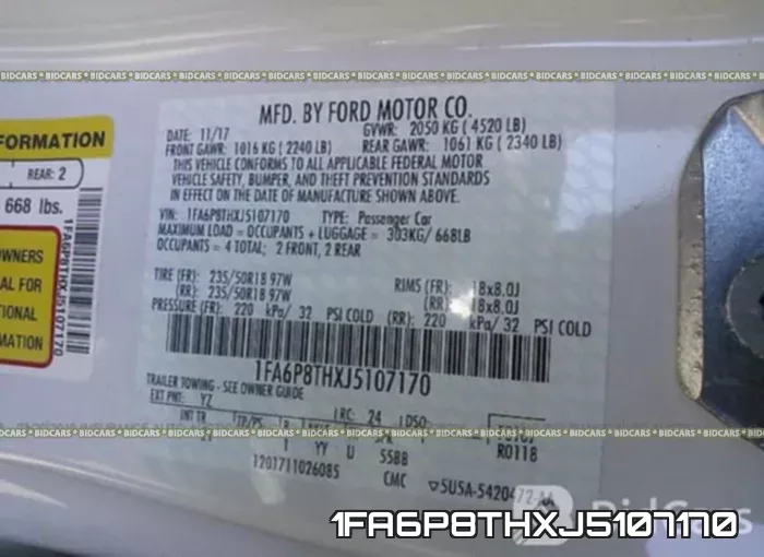 1FA6P8THXJ5107170 фото 10