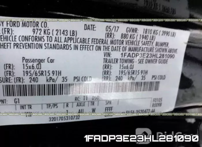 1FADP3E23HL281090 фото 10