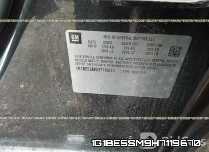 1G1BE5SM9H7119670 фото 10