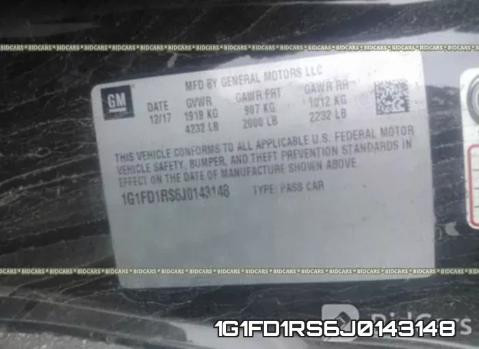 1G1FD1RS6J0143148 фото 10