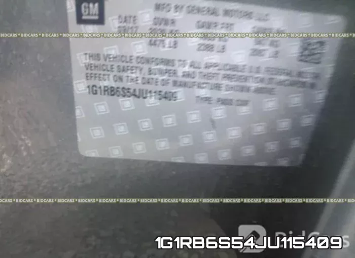 1G1RB6S54JU115409 фото 10
