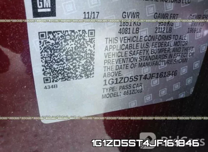 1G1ZD5ST4JF161846 фото 10