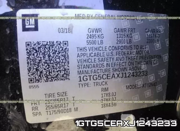 1GTG5CEAXJ1243233 фото 10