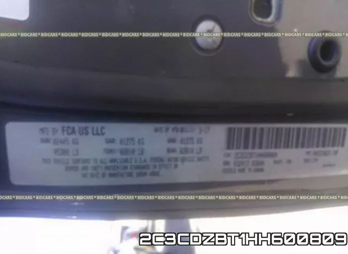 2C3CDZBT1HH600809 фото 10
