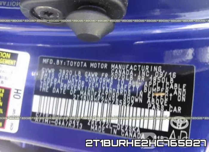 2T1BURHE2HC765827 фото 10