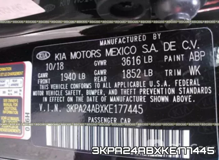3KPA24ABXKE177445 фото 10
