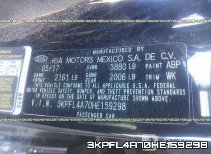 3KPFL4A70HE159298 фото 10