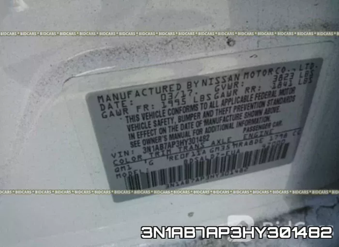 3N1AB7AP3HY301482 фото 10