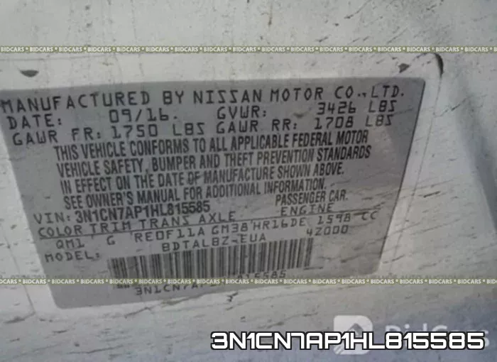 3N1CN7AP1HL815585 фото 10