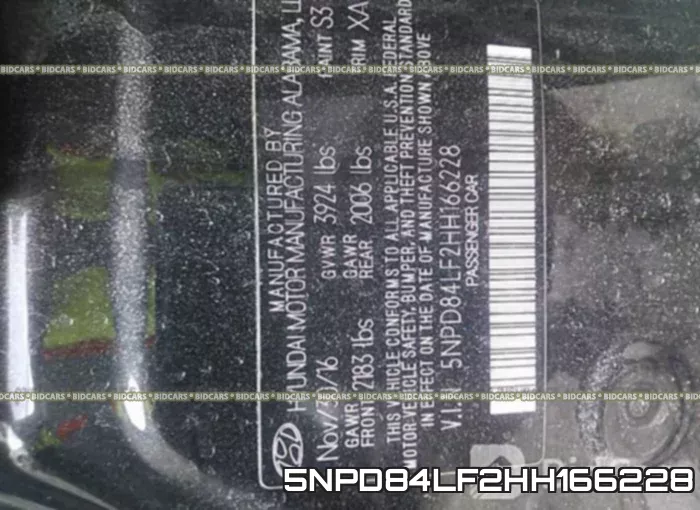 5NPD84LF2HH166228 фото 10