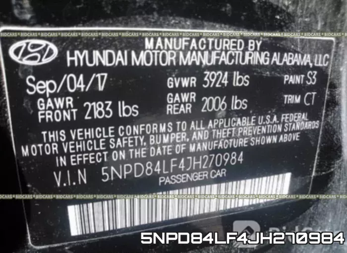 5NPD84LF4JH270984 фото 10