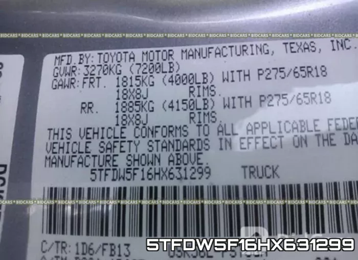 5TFDW5F16HX631299 фото 10