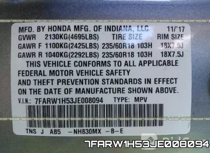 7FARW1H53JE008094 фото 10