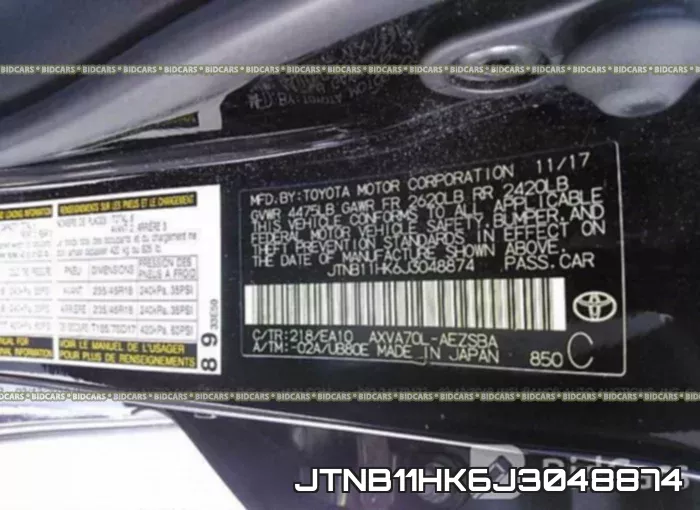 JTNB11HK6J3048874 фото 10