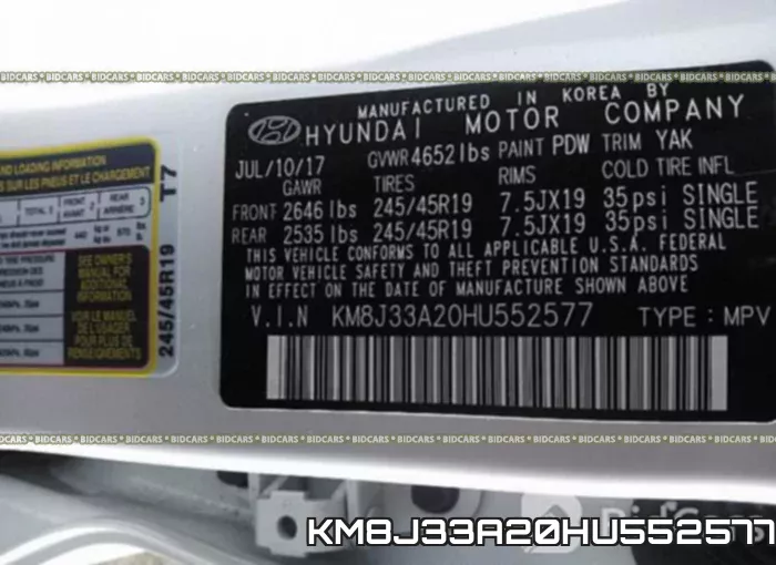 KM8J33A20HU552577 фото 10