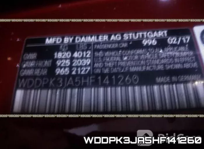 WDDPK3JA5HF141260 фото 10