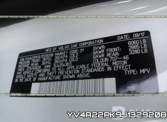 YV4A22PK9J1329208 фото 10