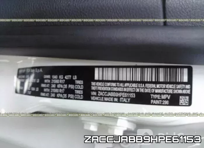ZACCJABB9HPE61153 фото 10