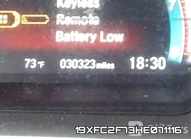 19XFC2F73HE071116 фото 8