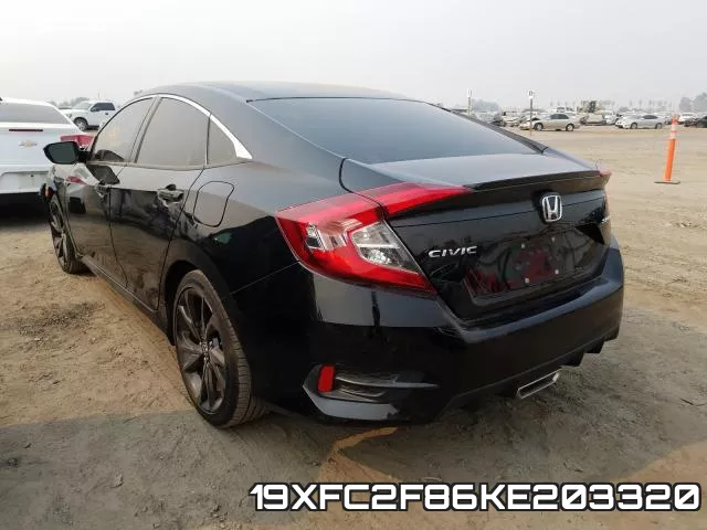 19XFC2F86KE203320 фото 4
