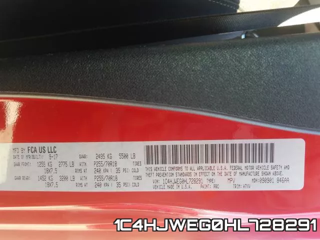 1C4HJWEG0HL728291 фото 2