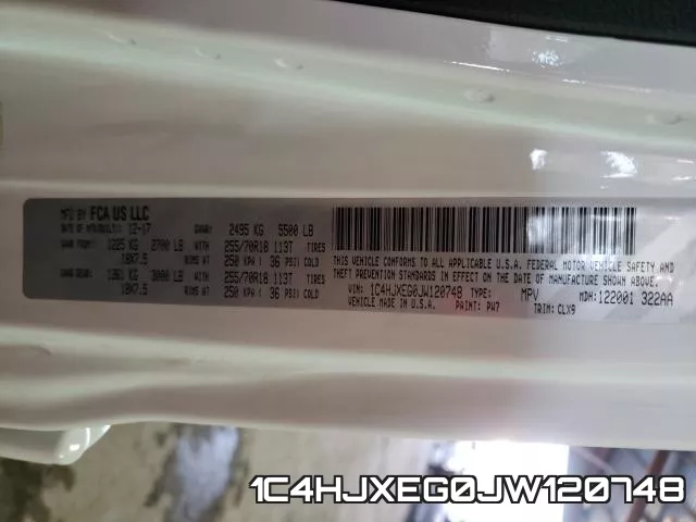 1C4HJXEG0JW120748 фото 2