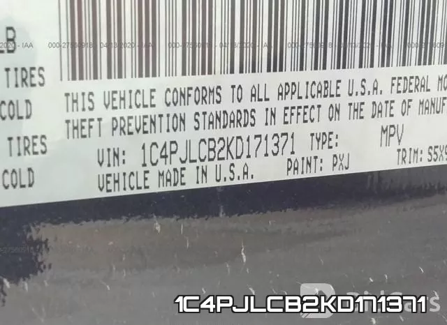 1C4PJLCB2KD171371 фото 10