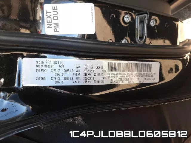 1C4PJLDB8LD605812 фото 2
