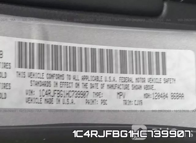 1C4RJFBG1HC739907 фото 10