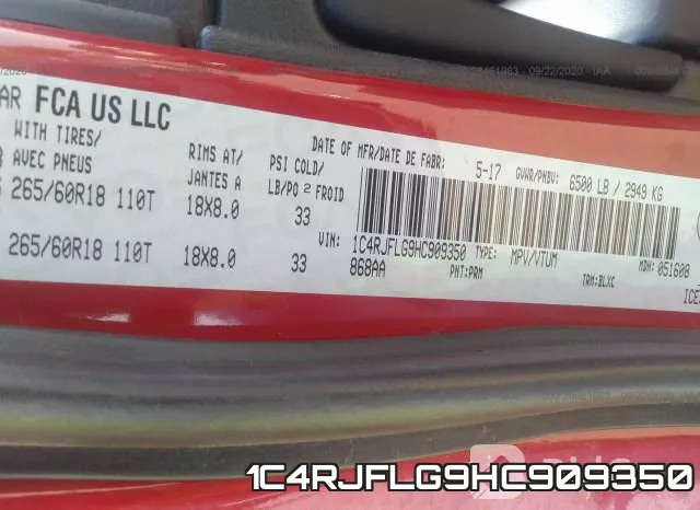 1C4RJFLG9HC909350 фото 10