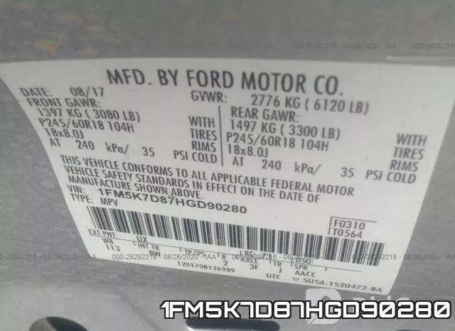 1FM5K7D87HGD90280 фото 10