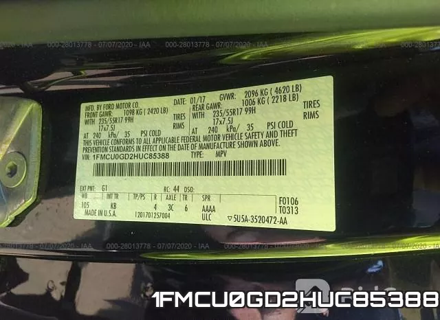 1FMCU0GD2HUC85388 фото 10