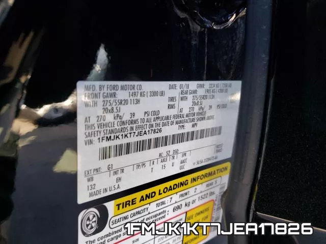 1FMJK1KT7JEA17826 фото 2