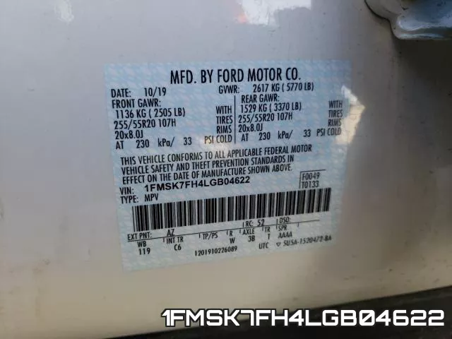 1FMSK7FH4LGB04622 фото 2